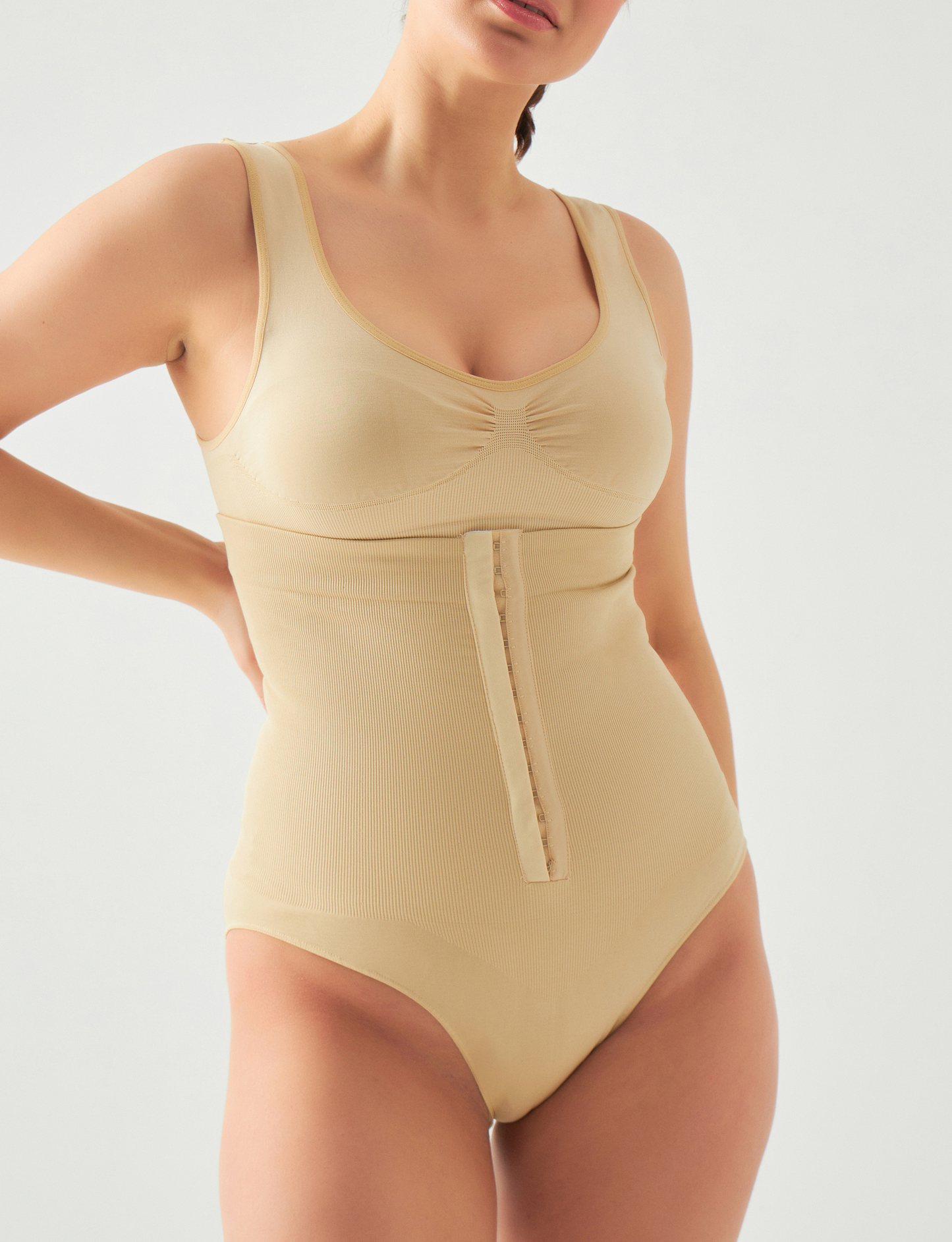 DAILY HIGH WAISTED SHAPING PANTY WITH HOOKS (CLEARANCE)