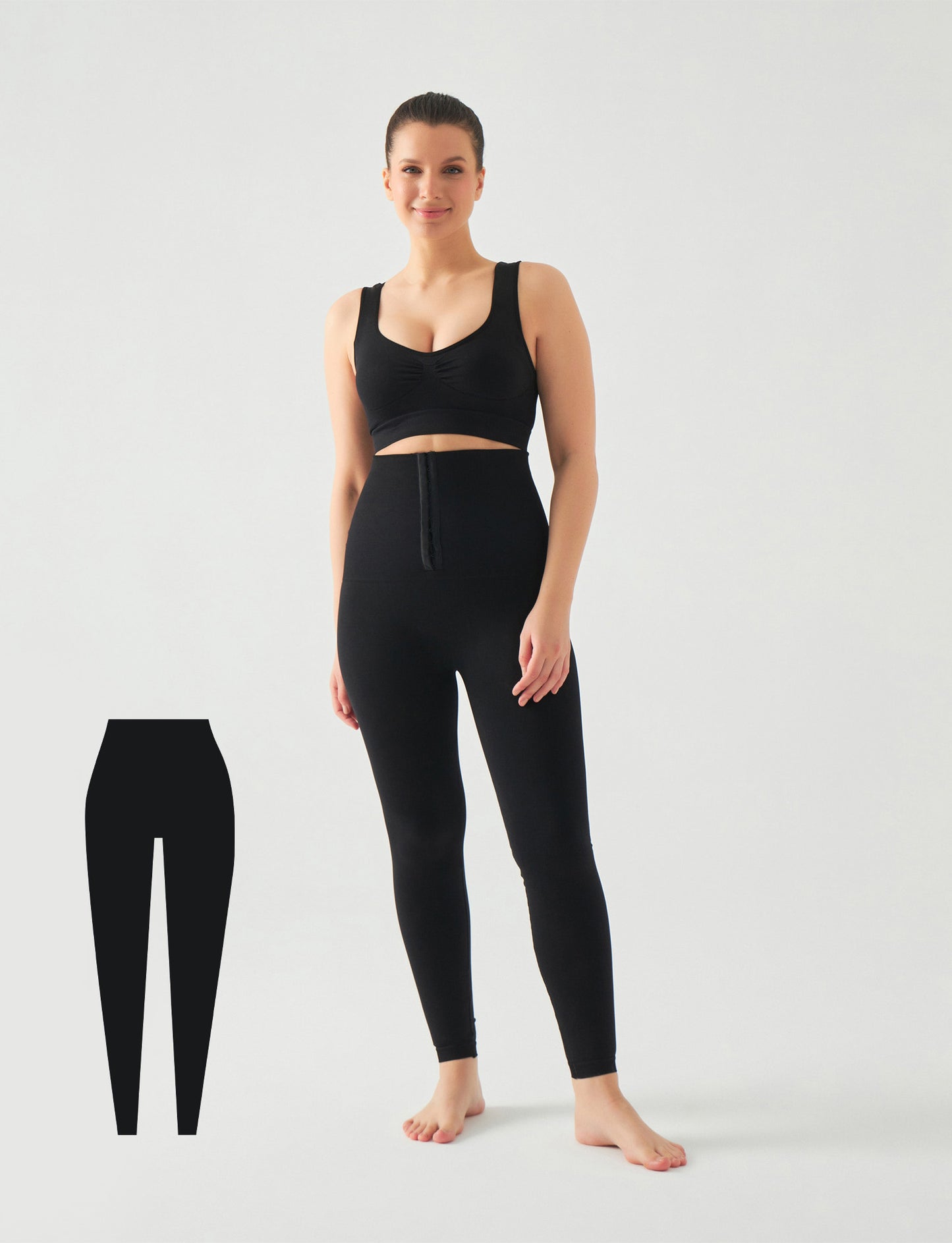 DAILY HIGH WAISTED SHAPING LEGGINGS WITH FASTENERS (CLEARANCE)
