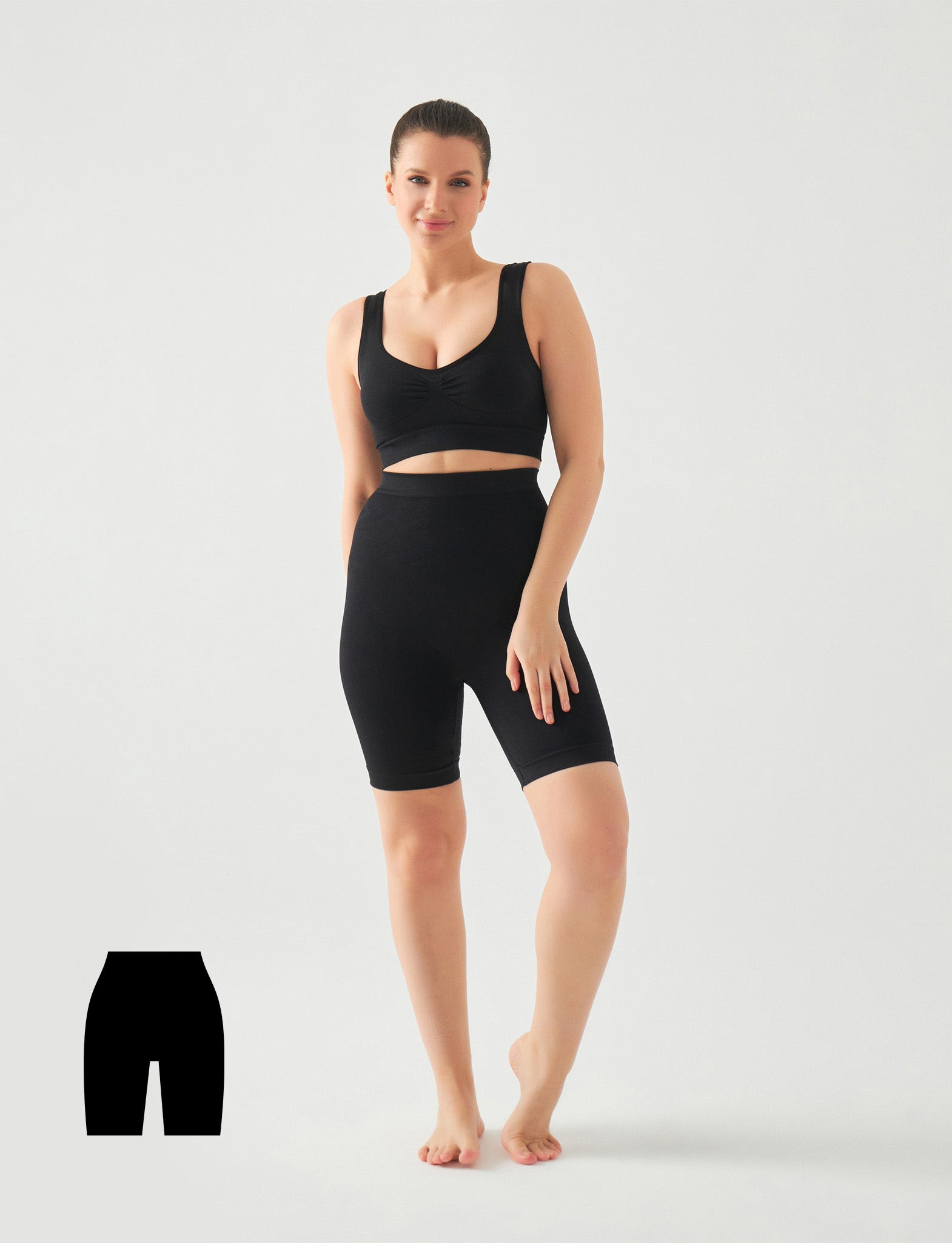 High waist shaping store shorts plus size